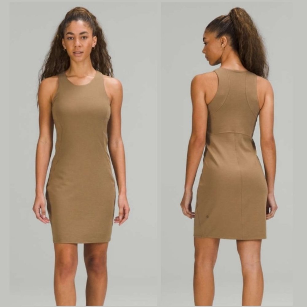 LULULEMON / 2 / Women Slim-Fit Above-Knee Racerback Pull-On Casual Stretch Dress